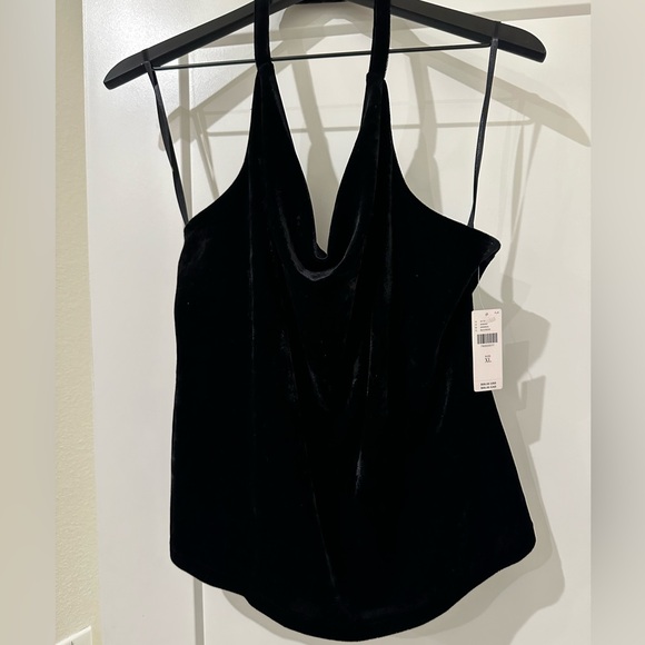 Anthropologie Cowl Neck Velvet Top Size XL NWT - Picture 2 of 6